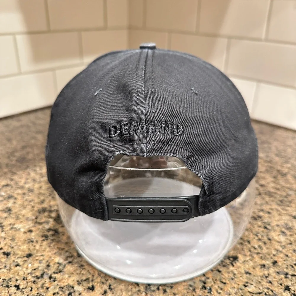 Popular Demand Snapback Hat Baseball Cap‎ Mens OSFM Black Cotton